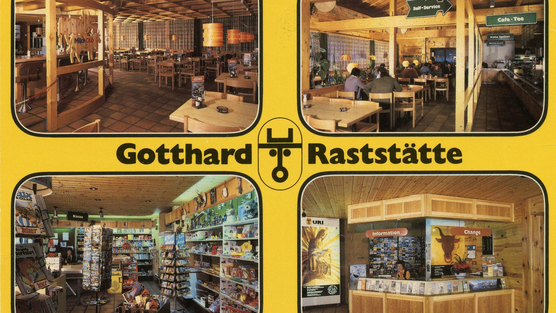 Postkarte Gotthard Raststätte Postkarte Gotthard Raststätte